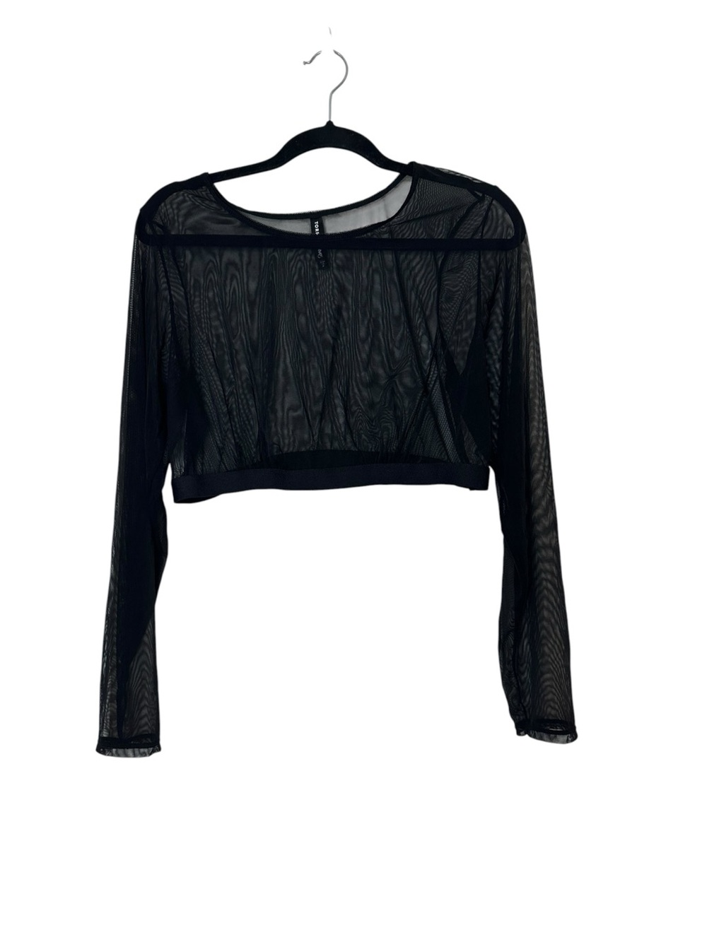 Torrid 2 Black Mesh Long Sleeve Under it All Top (no Bra) 2x